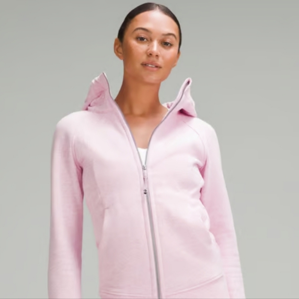 Scuba Full-Zip Hoodie in Pink